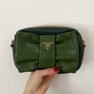 Adorable green Prada clutch! Excellent condition.